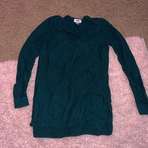dark teal light sweater